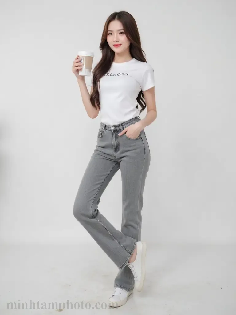 9 Cách Tạo Dáng Chụp Ảnh Khi Mặc Quần Jean Cho Nữ Siêu Sành Điệu