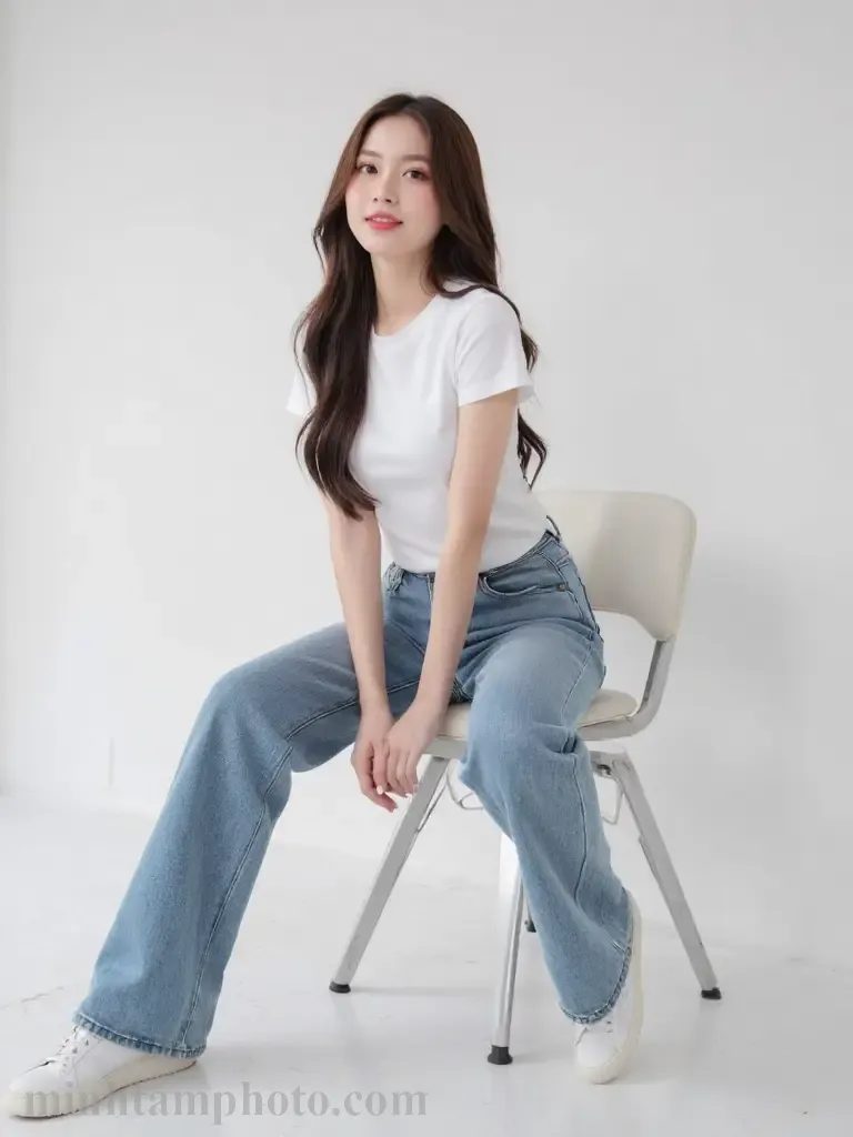 9 Cách Tạo Dáng Chụp Ảnh Khi Mặc Quần Jean Cho Nữ Siêu Sành Điệu