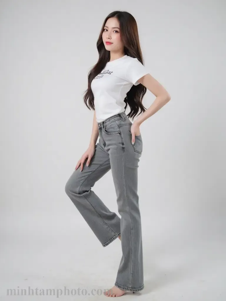 9 Cách Tạo Dáng Chụp Ảnh Khi Mặc Quần Jean Cho Nữ Siêu Sành Điệu