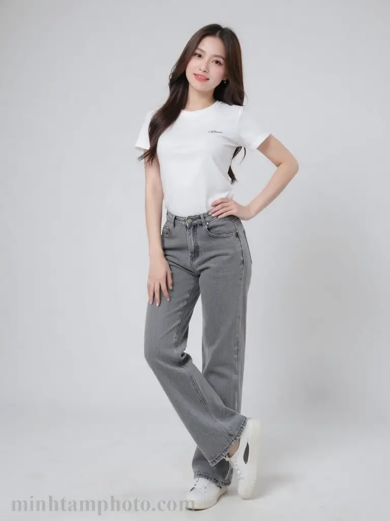 9 Cách Tạo Dáng Chụp Ảnh Khi Mặc Quần Jean Cho Nữ Siêu Sành Điệu