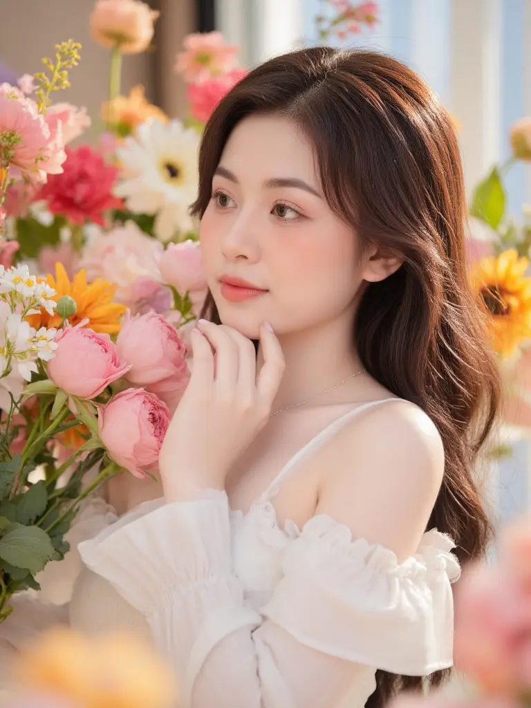 8+ Cách Tạo Dáng Chụp Ảnh Với Bó Hoa Cơ Bản Nhưng Đẹp