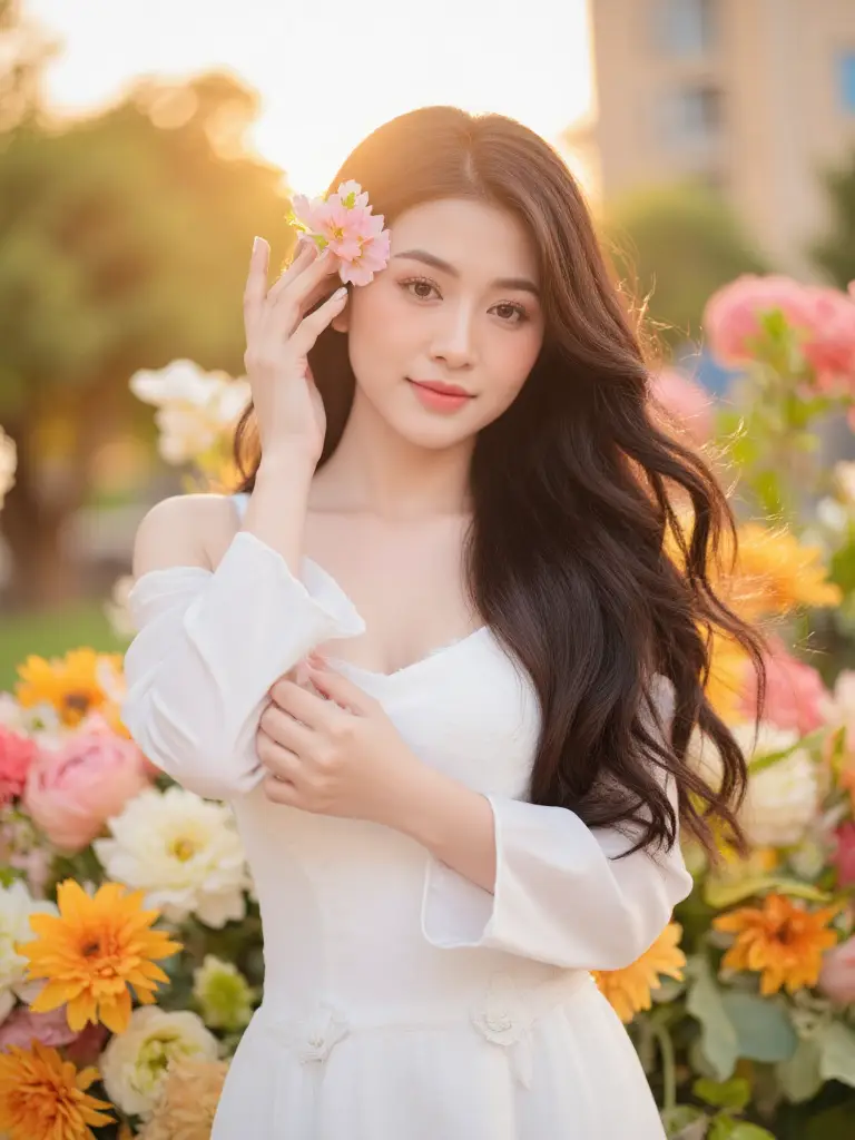 8+ Cách Tạo Dáng Chụp Ảnh Với Bó Hoa Cơ Bản Nhưng Đẹp