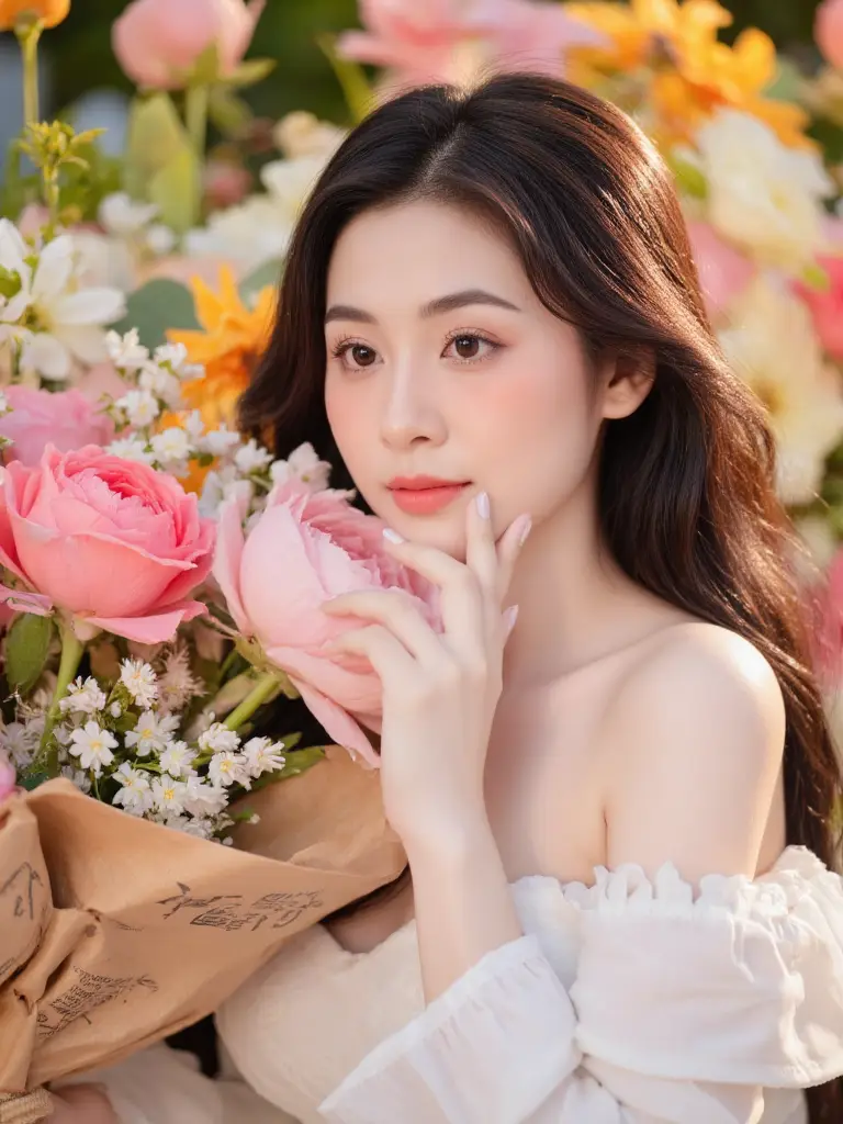 8+ Cách Tạo Dáng Chụp Ảnh Với Bó Hoa Cơ Bản Nhưng Đẹp