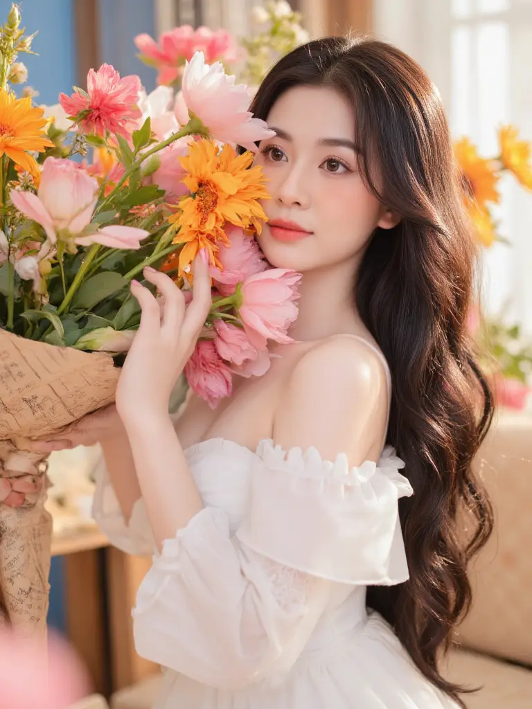 8+ Cách Tạo Dáng Chụp Ảnh Với Bó Hoa Cơ Bản Nhưng Đẹp