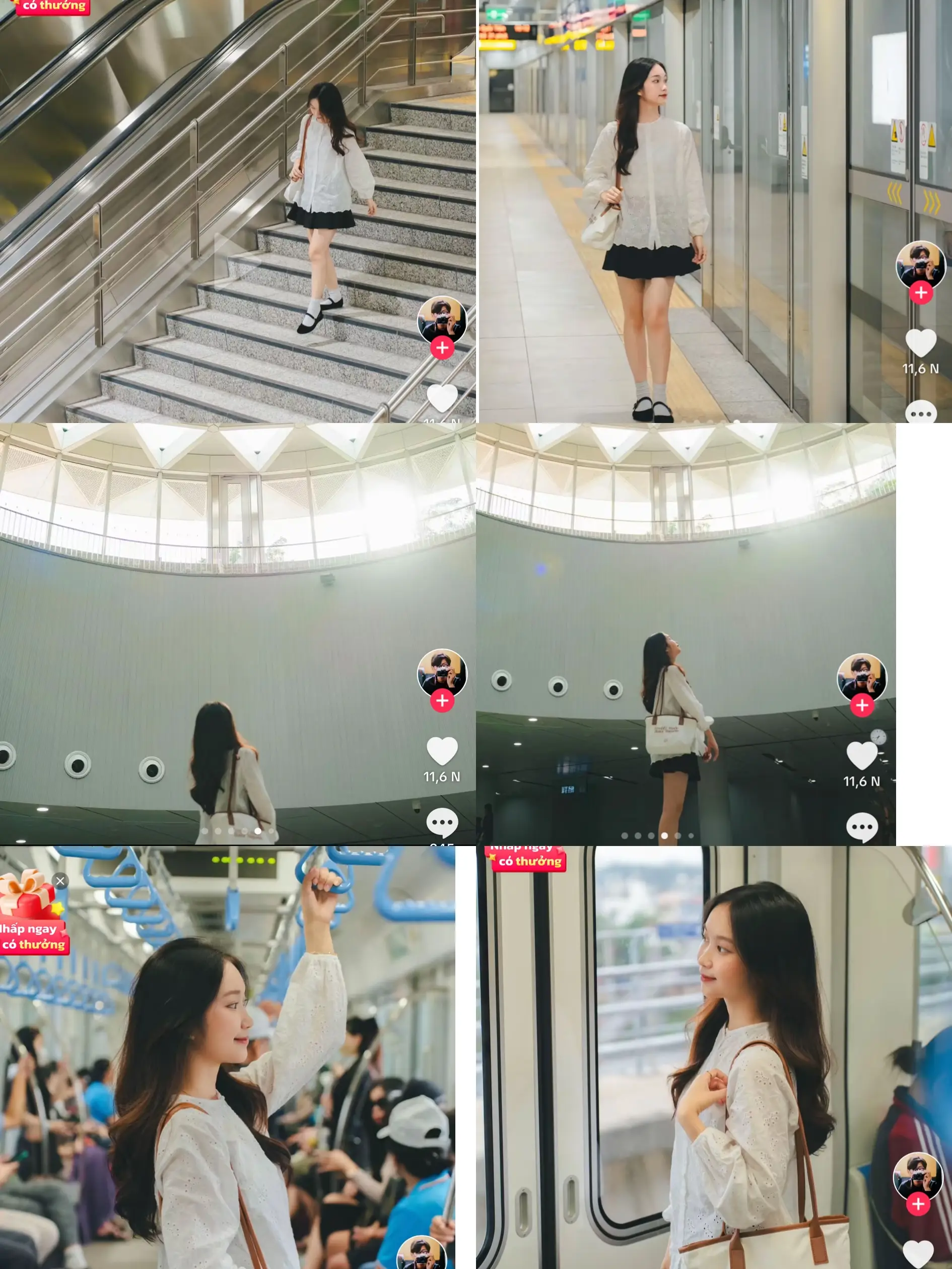 Bỏ Túi Cách Tạo Dáng Chụp Ảnh Tại Nhà Ga Metro Sống Ảo Cho Nàng
