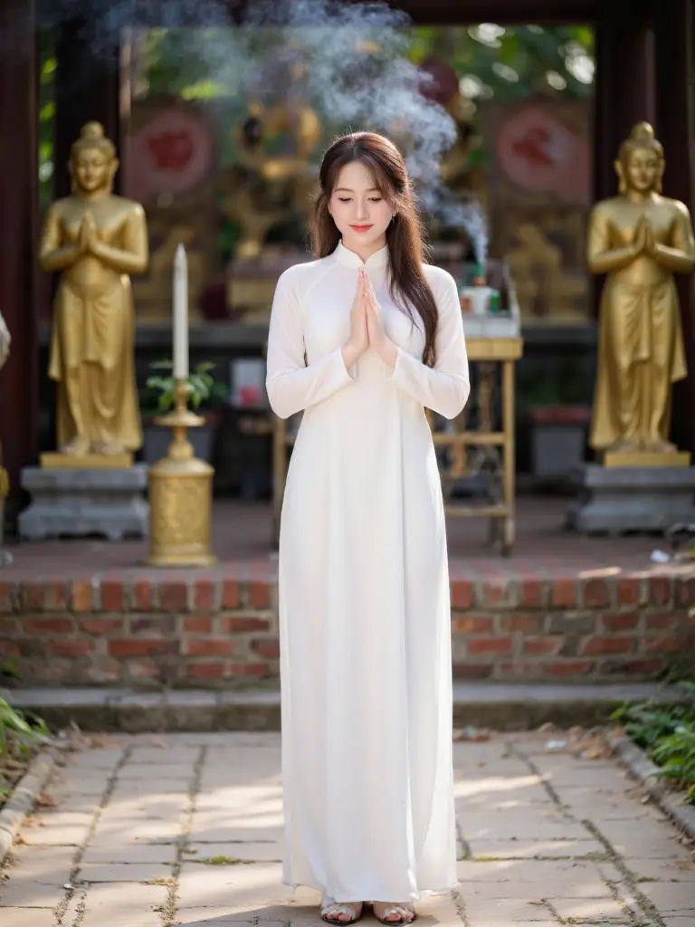 5 Cách Tạo Dáng Chụp Ảnh Ở Chùa Cho Nữ: Thanh Lịch &#038; Tinh Tế