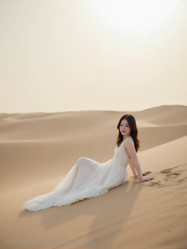 7 Gợi Ý Tạo Dáng Chụp Ảnh Trên Đồi Cát Cực Cháy Cho Nàng