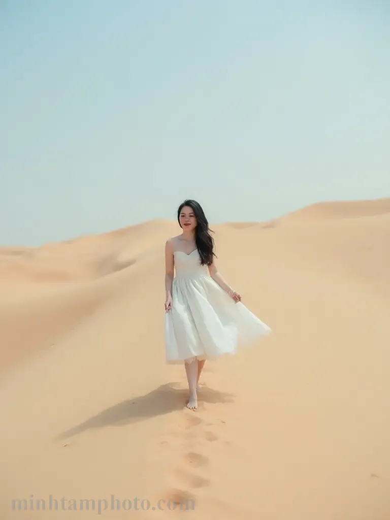 7 Gợi Ý Tạo Dáng Chụp Ảnh Trên Đồi Cát Cực Cháy Cho Nàng