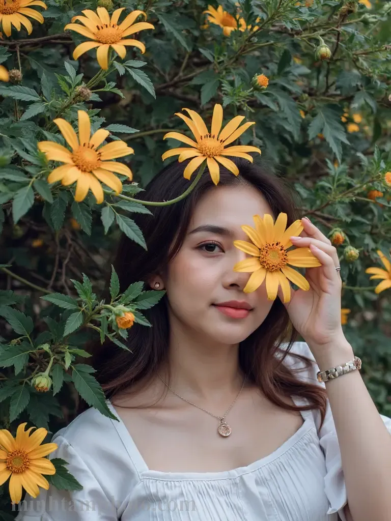 10+ Cách Tạo Dáng Chụp Ảnh Với Hoa Dã Quỳ Cho Nàng Thêm Xinh