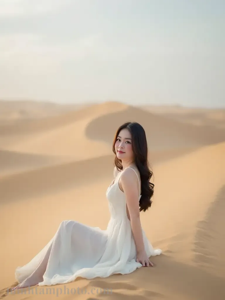 7 Gợi Ý Tạo Dáng Chụp Ảnh Trên Đồi Cát Cực Cháy Cho Nàng